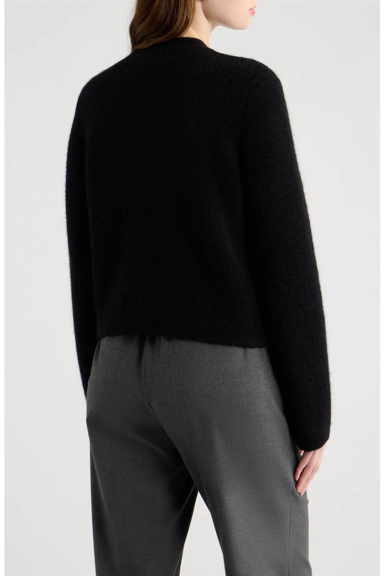 Boucle Cropped Jacket, Alternate, color, BLACK