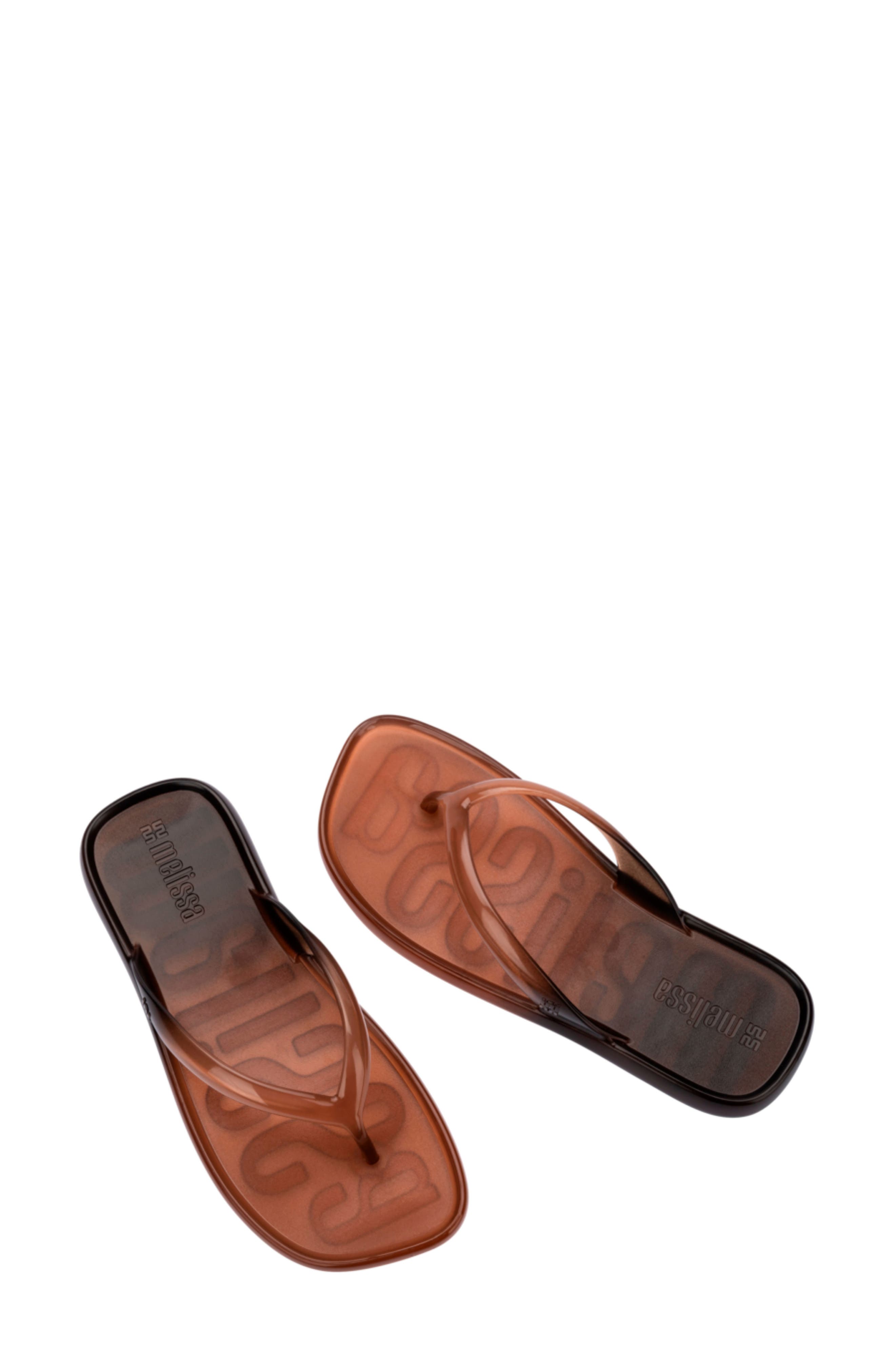 Ombré Flip Flop, Alternate, color, BROWN/ BLACK