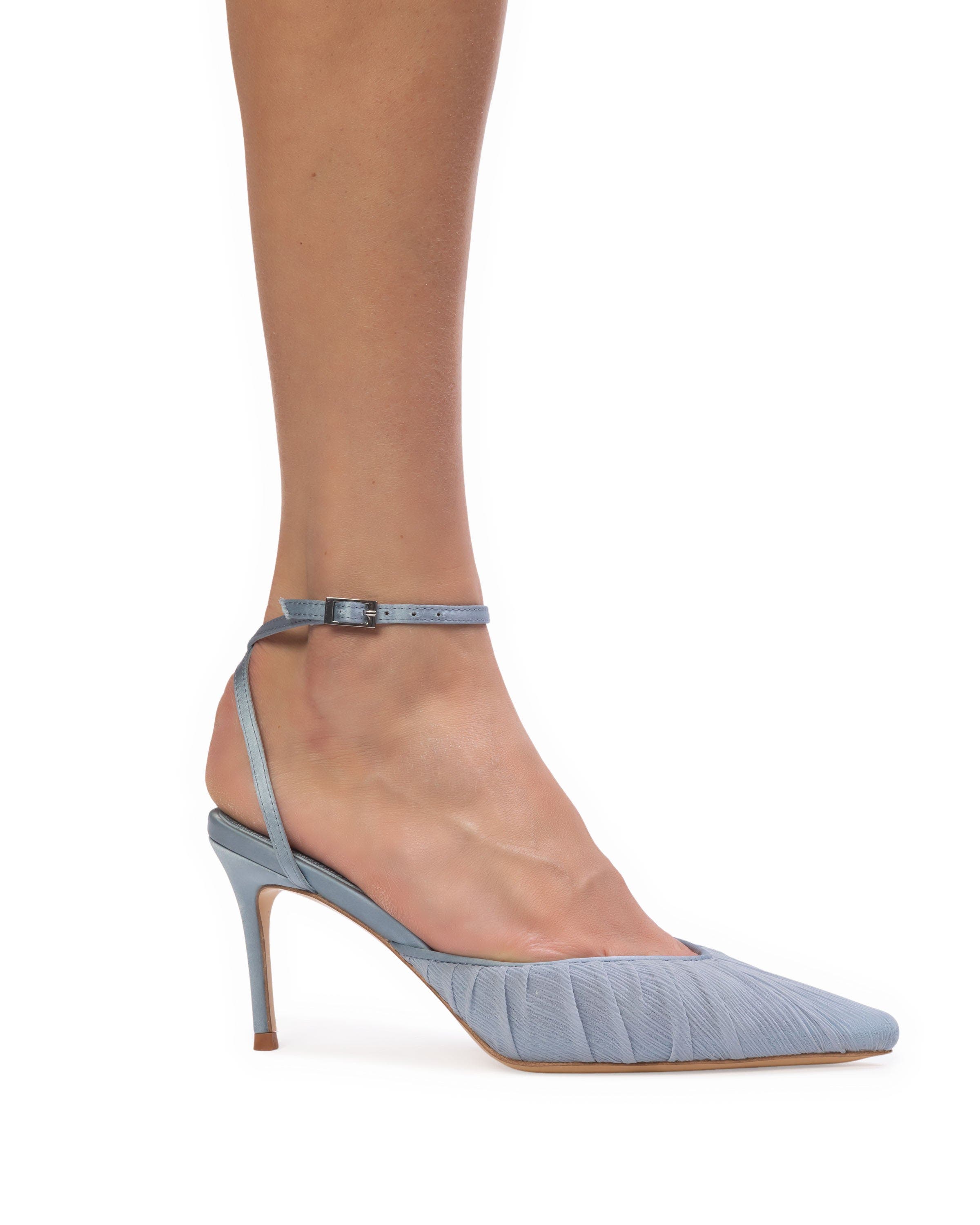 BLACK SUEDE STUDIO Melody 80 Pump, Alternate, color, Ashley Blue Tulle