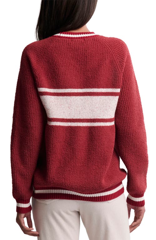 Barefoot Dreams Apres Ski Crewneck Sweatshirt In Red