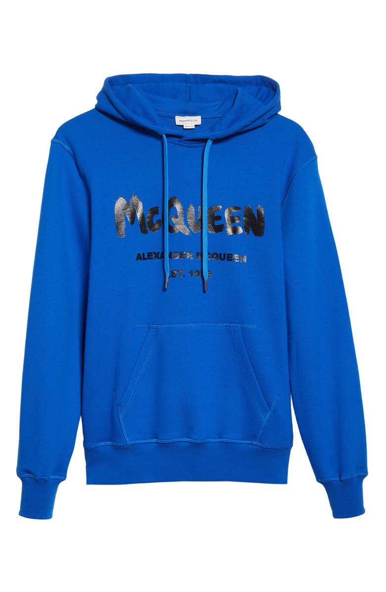 McQueen Men's Graffiti Logo Cotton Graphic Hoodie, Alternate, color,