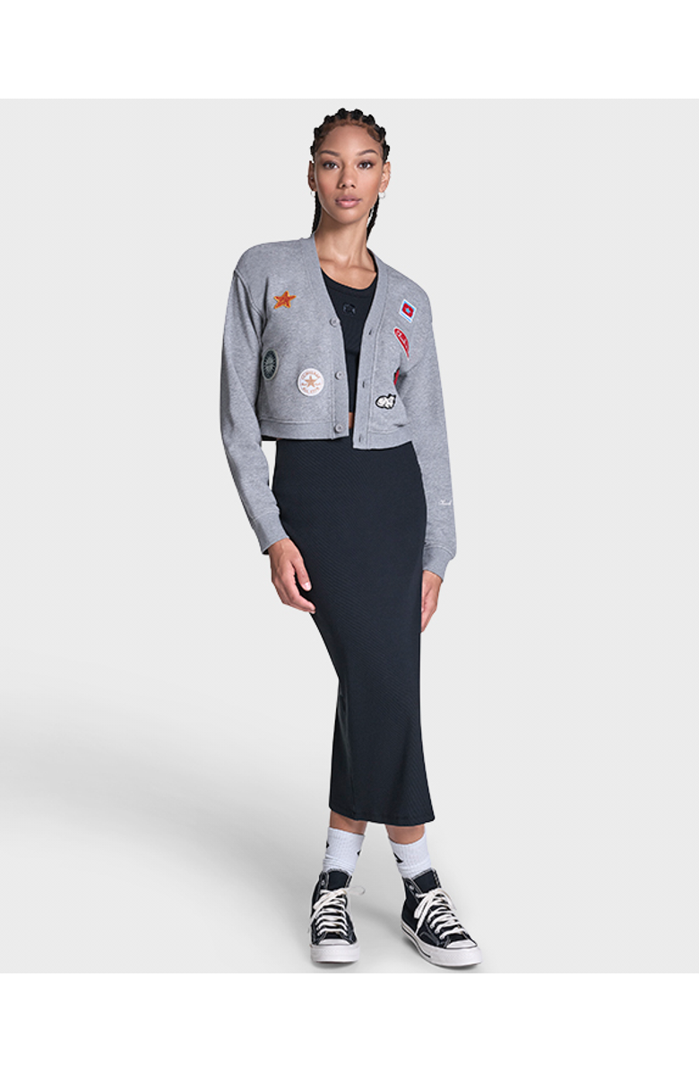 Converse Chuck Patch Cardigan, Alternate, color, Vintage Grey Heather