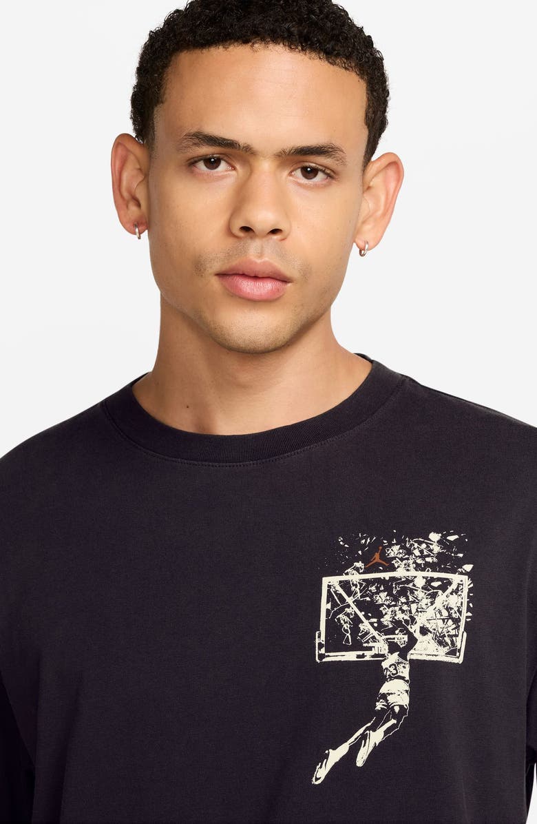 Jordan 1985 Oversize Graphic T-Shirt, Alternate, color, Off Noir/ Sail