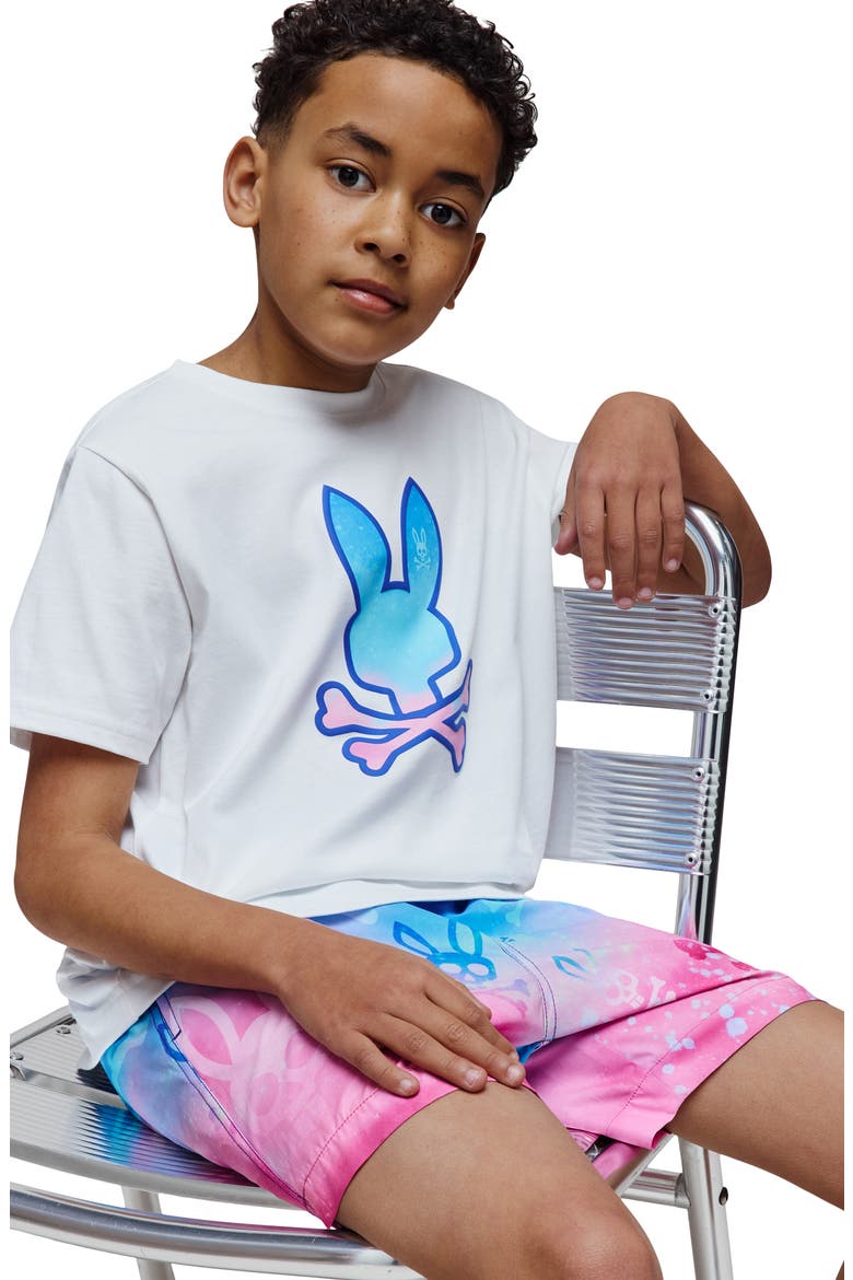 Kids' Caspian Bunny Graphic T-Shirt, Alternate, color, WHITE