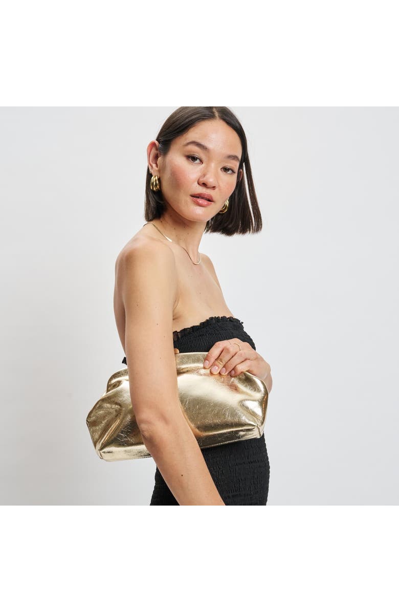 MODA LUXE Camille Clutch, Alternate, color, Gold