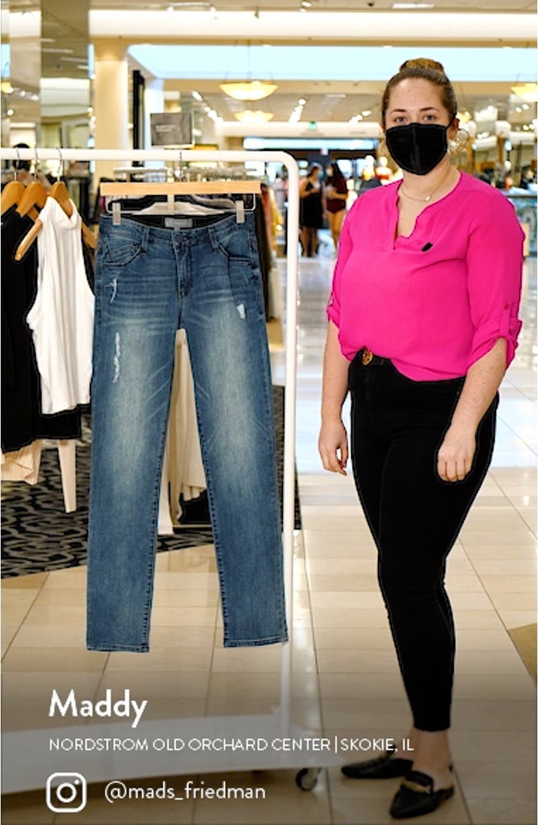 'Ab'Solution Mid Rise Straight Leg Jeans, sales video thumbnail