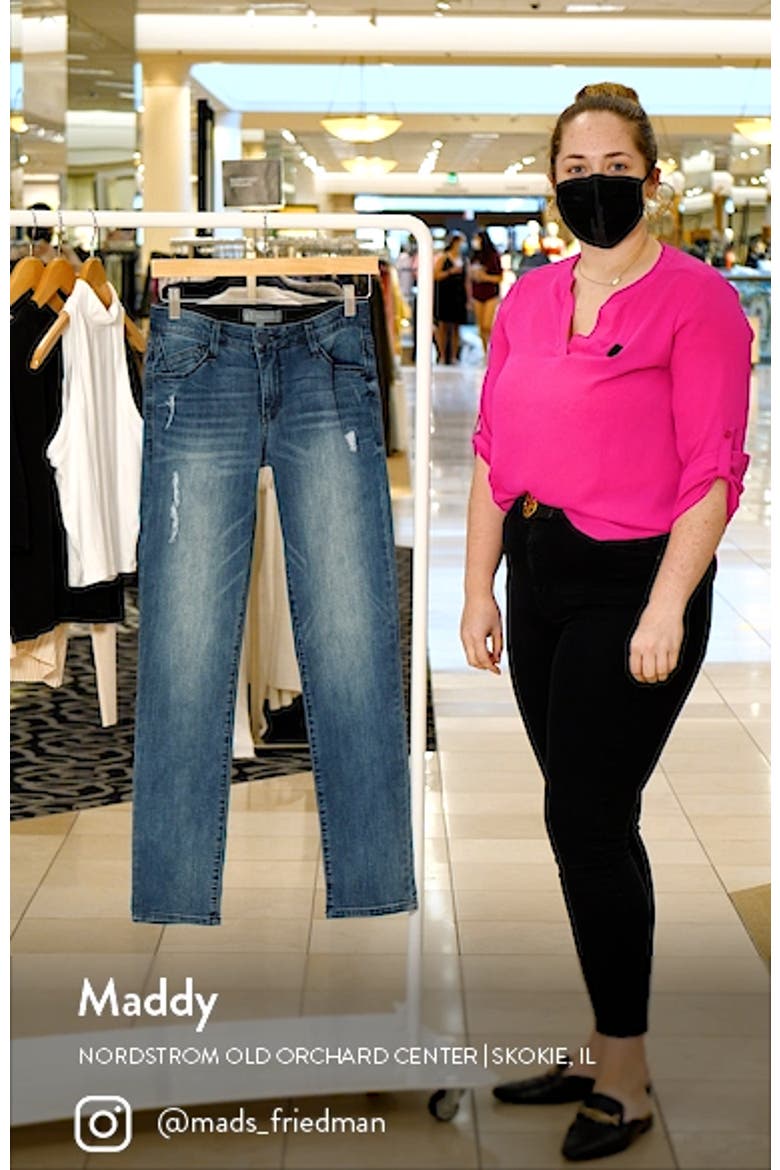 'Ab'Solution Mid Rise Straight Leg Jeans (Nordstrom Exclusive) video