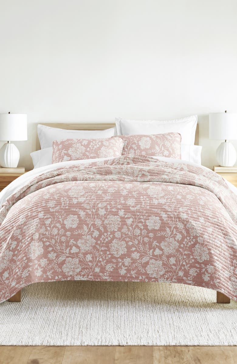 HOMESPUN Pattern Reversible Quilt & Sham Set, Alternate, color, 