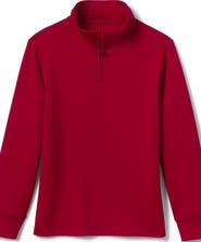 Lands' End School Uniform Kids Quarter Zip Pullover