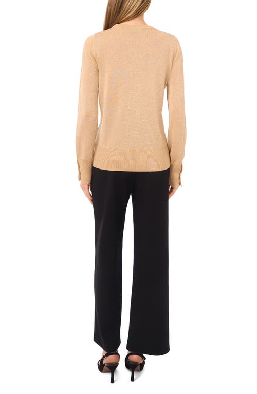 Halogenr Halogen(r) Rhinestone Button Sweater In Brown