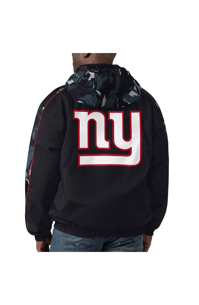 STARTER Men's Starter Black New York Giants Thursday Night Gridiron Full-Zip Hoodie, Alternate, color, Black