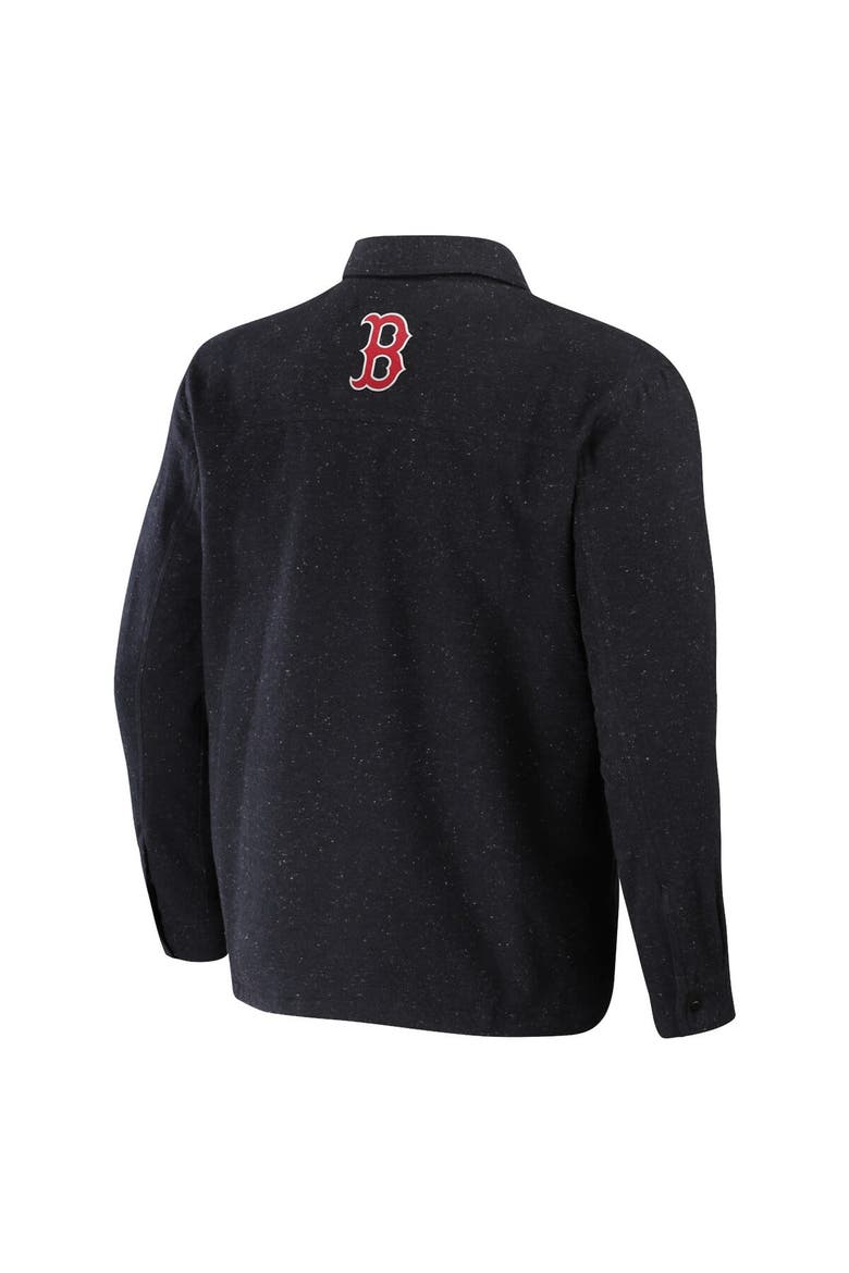 Men's Darius Rucker Collection by Fanatics Black Boston Red Sox Ringstop Full-Snap Shacket, Alternate, color, Charcoal