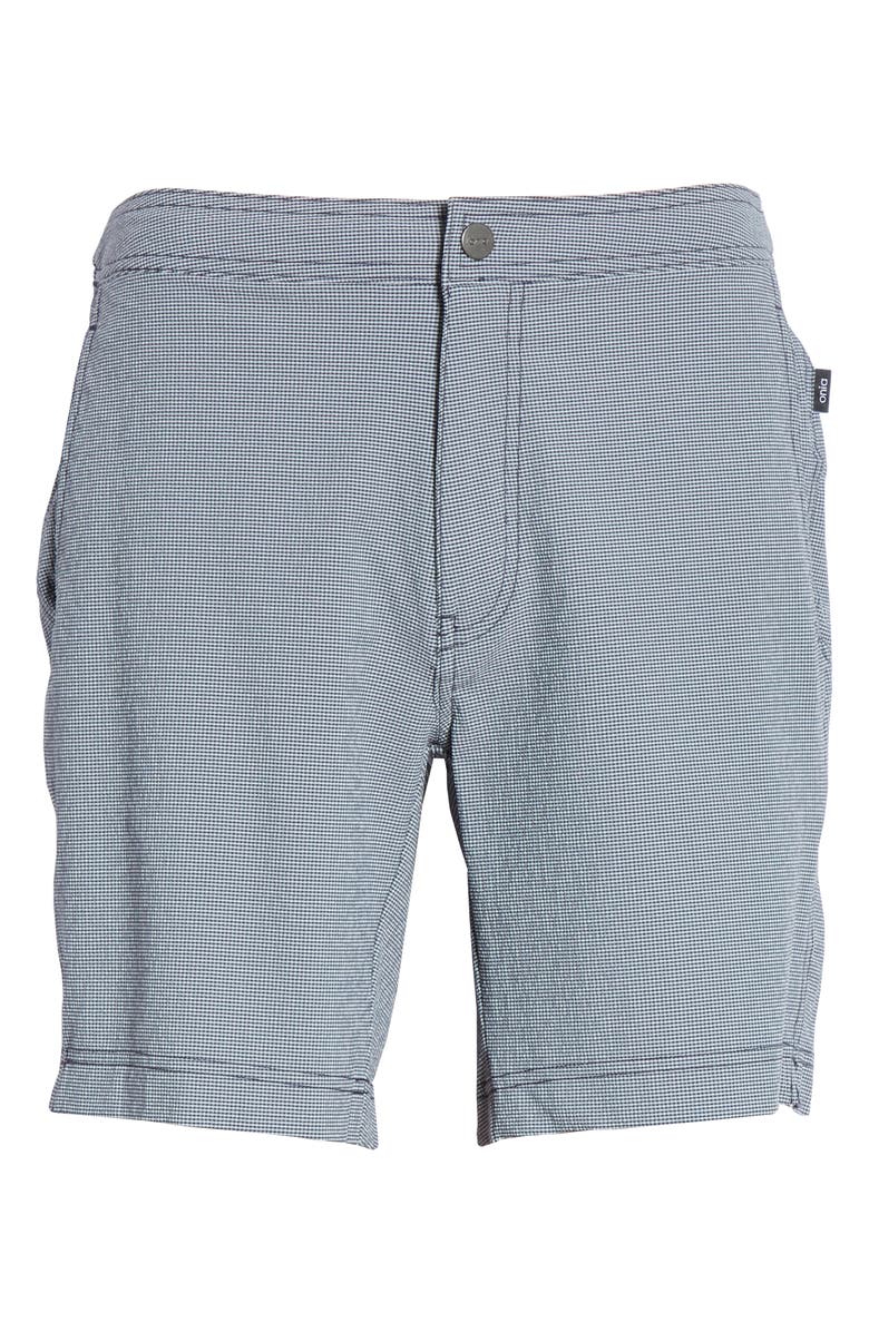 Onia Calder Gingham Swim Trunks, Alternate, color, 
