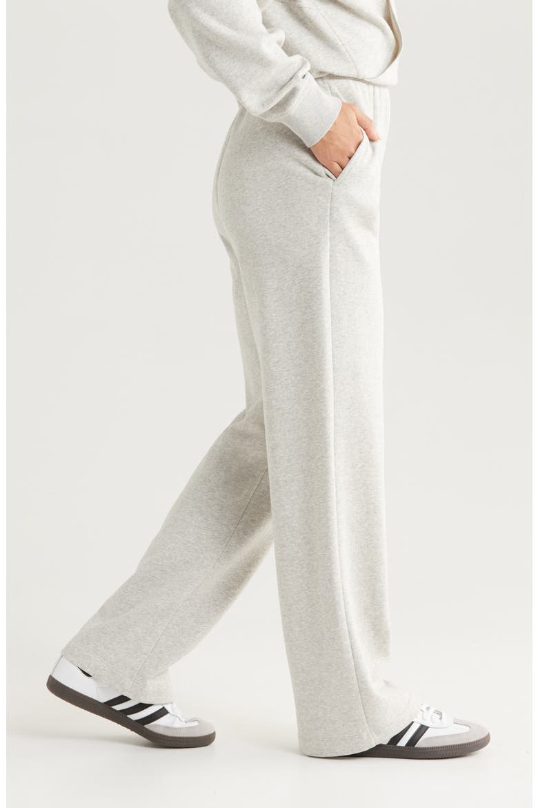 Cloud Fleece Straight Leg Sweatpants, Alternate, color, GREY LIGHT HEATHER