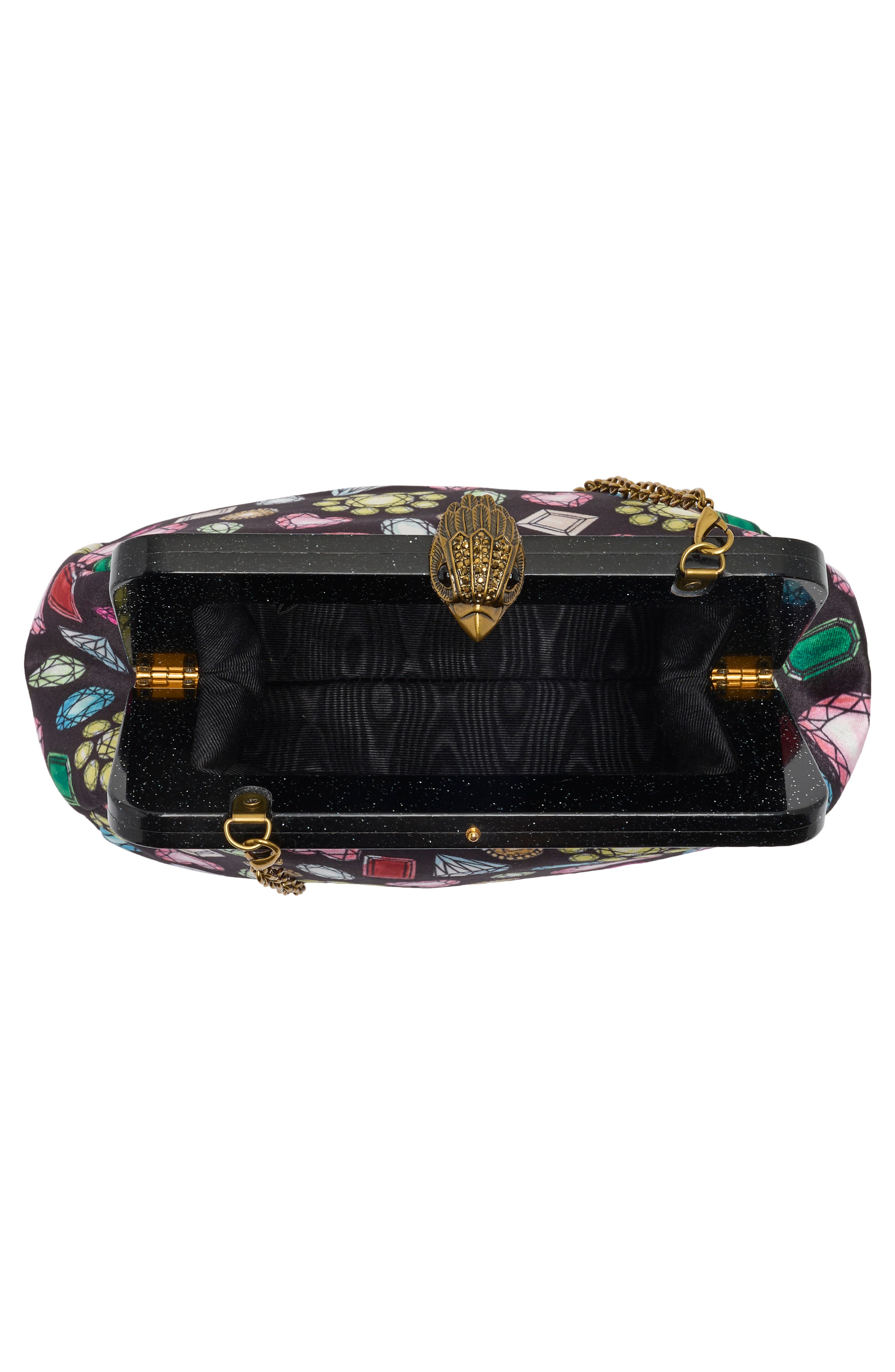 Frame Purse Clutch, Alternate, color, BLK/ OTHER