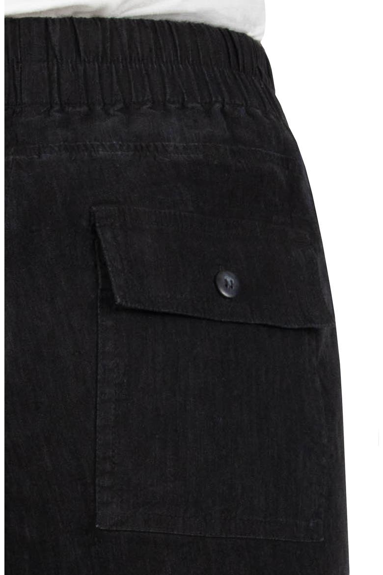 Elastic Waist Shorts, Alternate, color, BLACK
