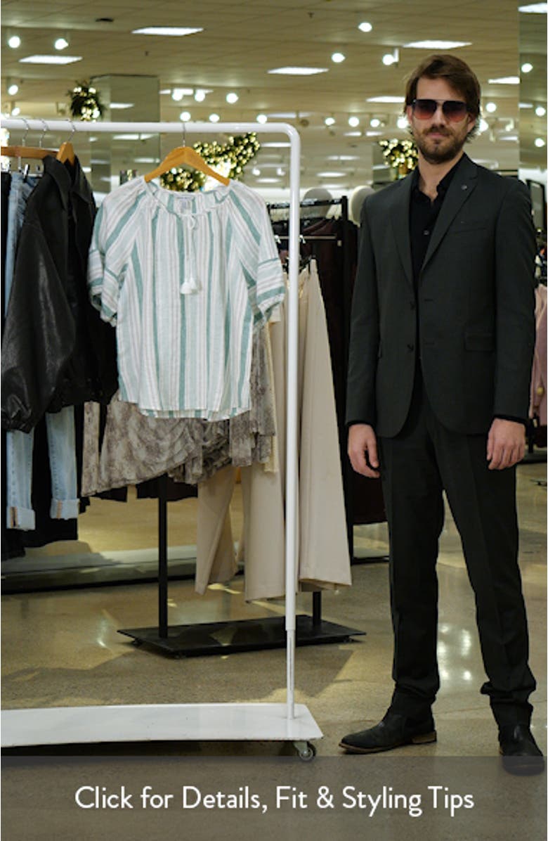 Seabright Cove Stripe Linen Top, sales video thumbnail