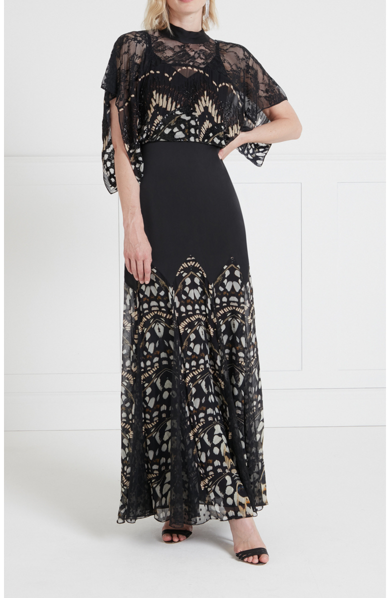 Temperley London Emperor Dress, Main, color, Black