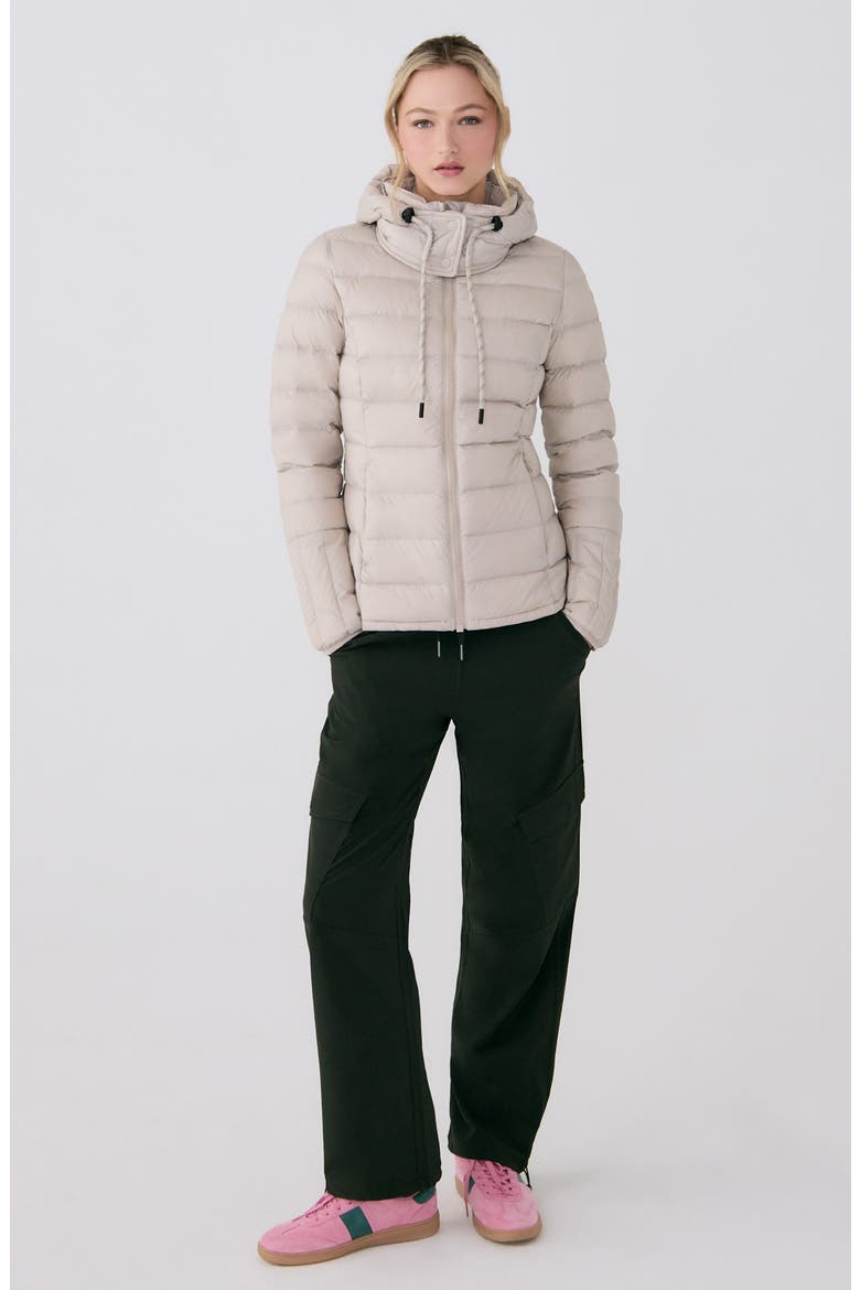 Emeline Water Repellent 550 Fill Power Down Jacket, Alternate, color, ABALONE