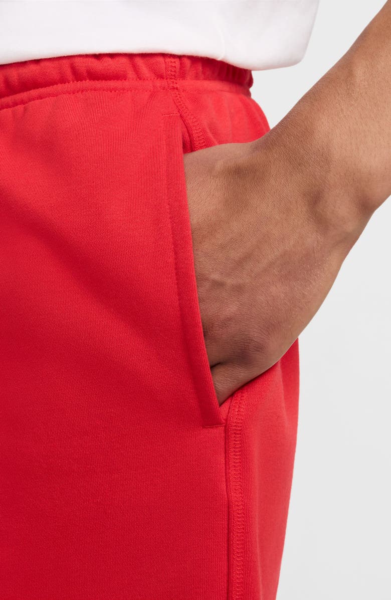 Nike Club French Terry Flow Shorts, Alternate, color, University Red/ University Red