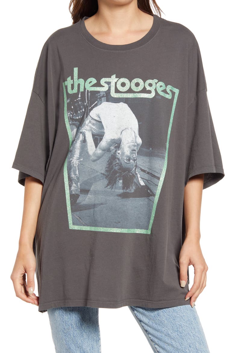 The Stooges 1969 Graphic Tee, Main, color, WASHED BLACK