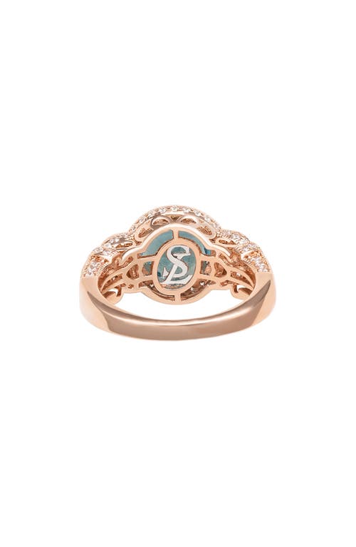 Suzy Levian Pavé Cubic Zirconia Engagement Ring
