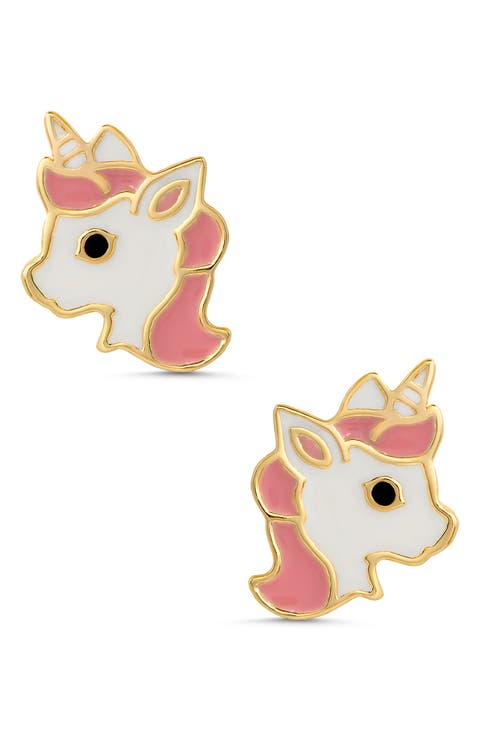Unicorn Stud Earrings (Girls)