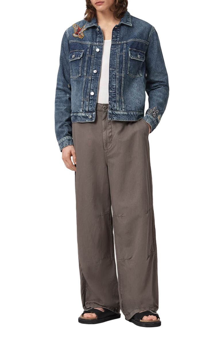 Echo Wide Leg Trousers, Alternate, color, GULL GREY