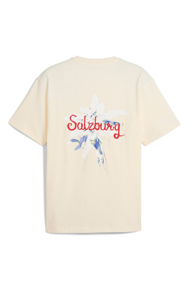 PUMA x KidSuper RBS Graphic T-Shirt, Alternate, color, Frosted Ivory-Puma Red