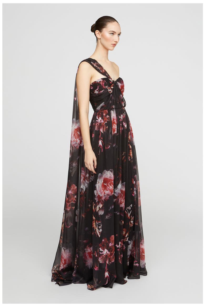Lina Chiffon Gown, Alternate, color, Night Lotus