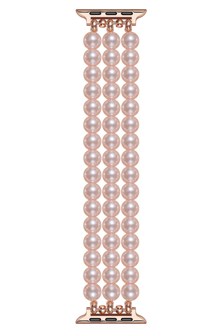 Liz Imitation Pearl Apple Watch® Bracelet Watchband video