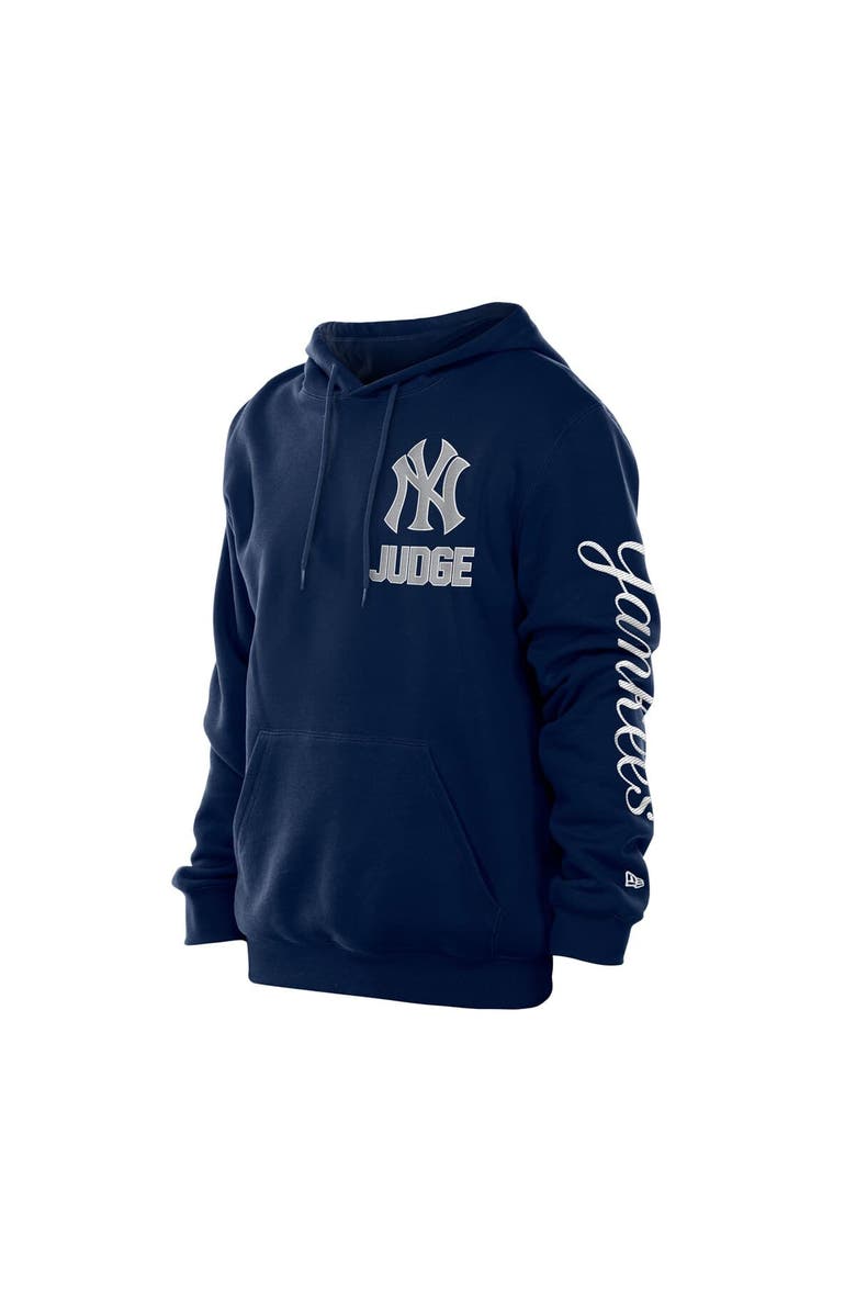 New Era Men's New Era Aaron Judge Navy New York Yankees Design Lab Pullover Hoodie, Alternate, color, Navy