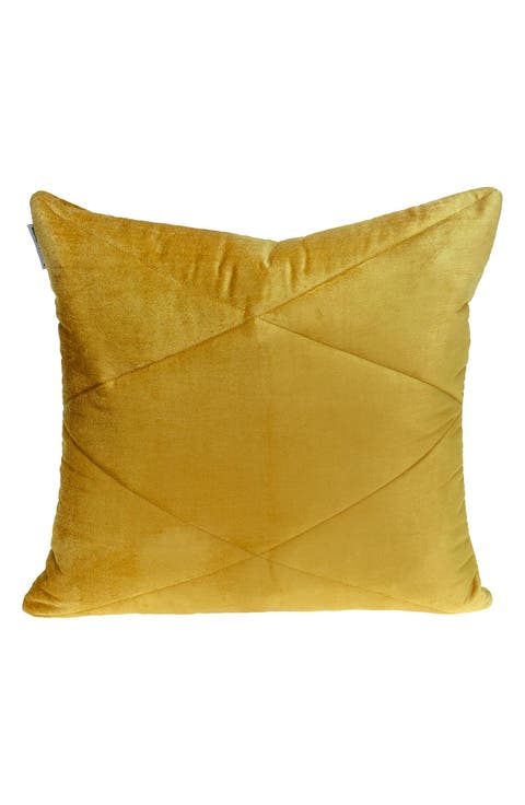 Koko Transitional Yellow Throw Pillow