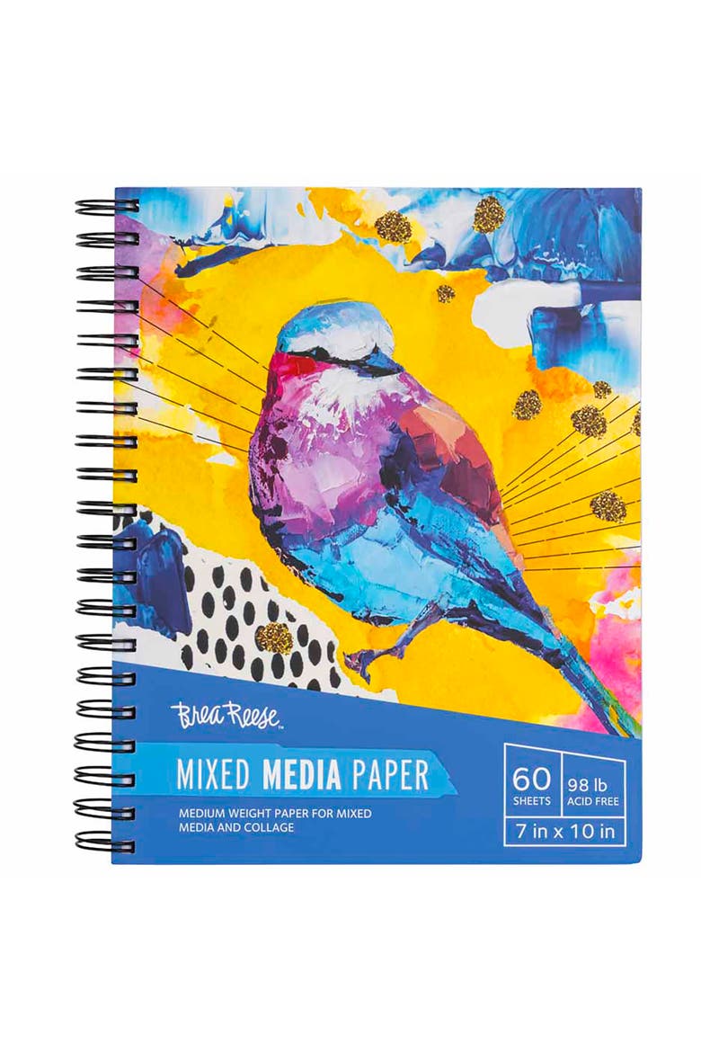 Mixed Media Paper Pad 60 Sheets, Main, color, Multicolored