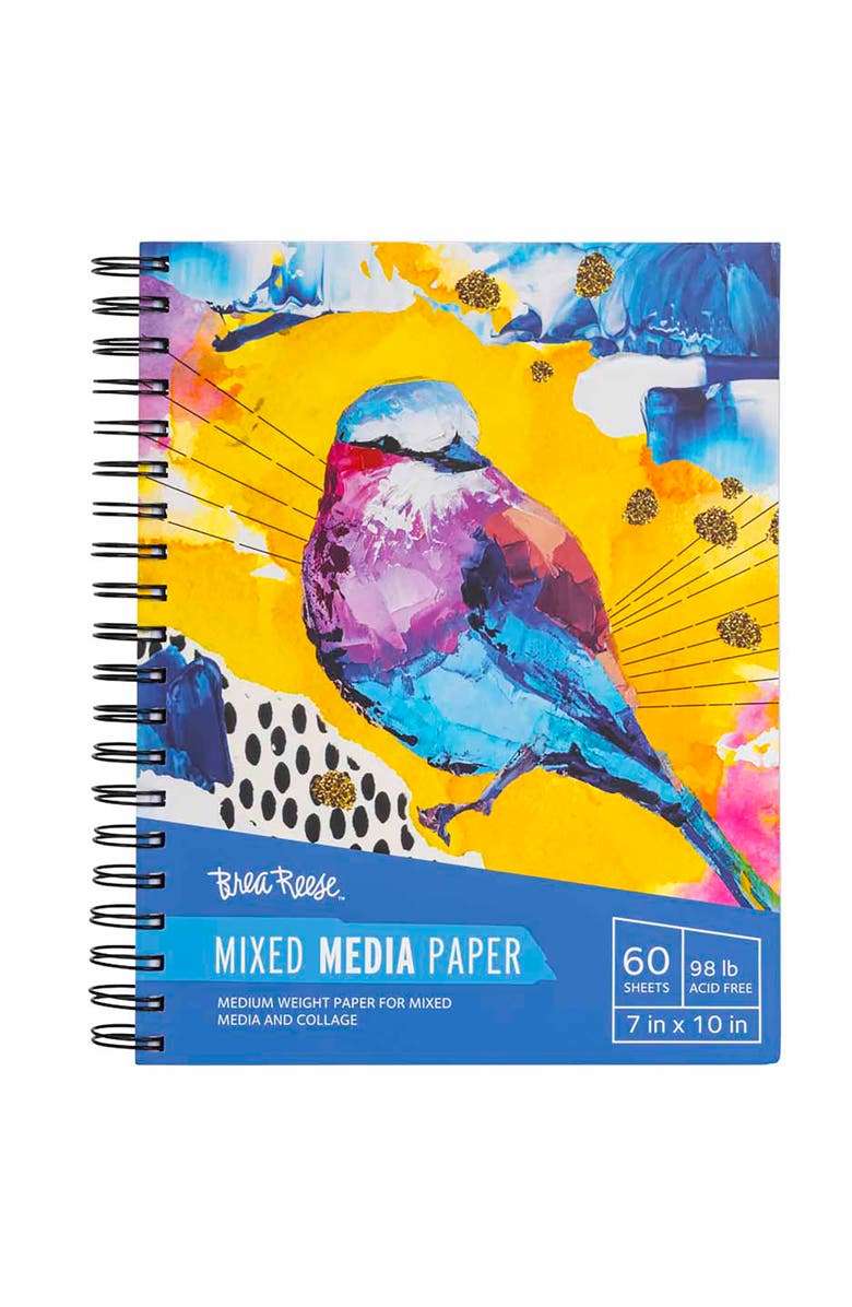 Brea Reese Mixed Media Paper Pad 60 Sheets, Main, color, Multicolored