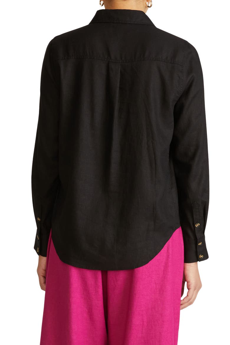 Elbe Stretch Shirt, Alternate, color, BLACK