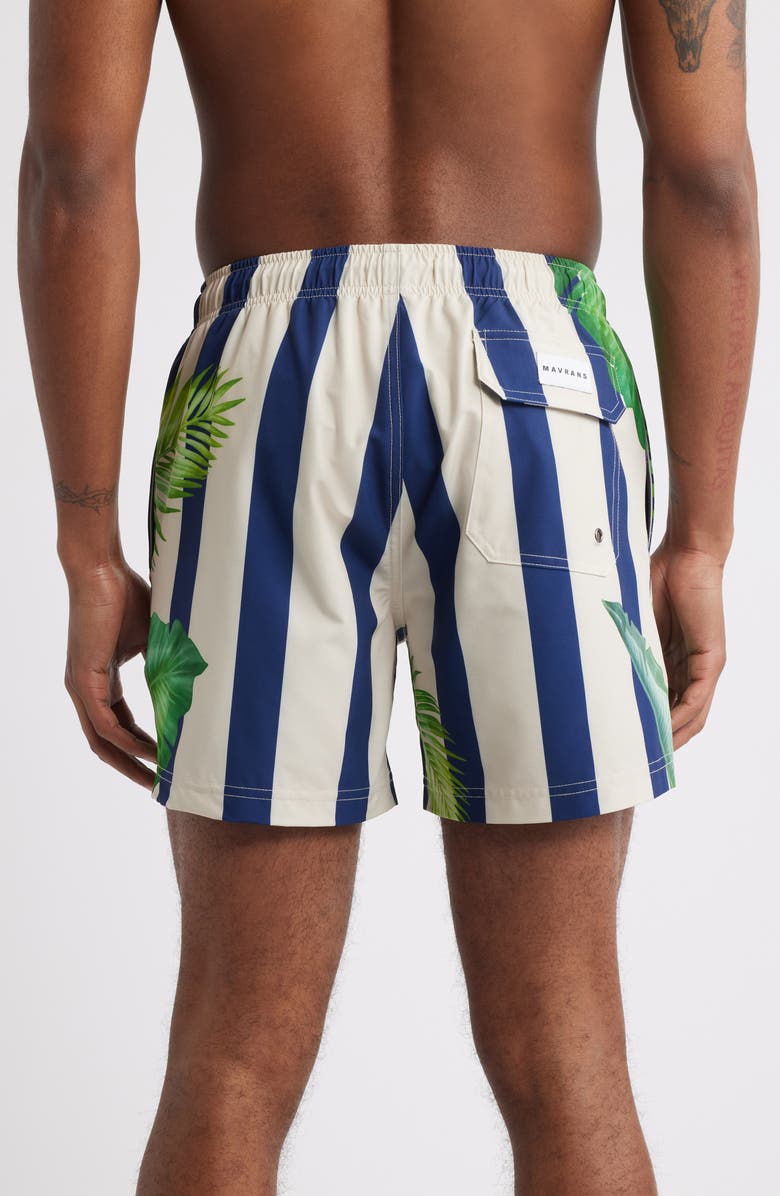 MAVRANS Green Palm Swim Trunks, Alternate, color, Green