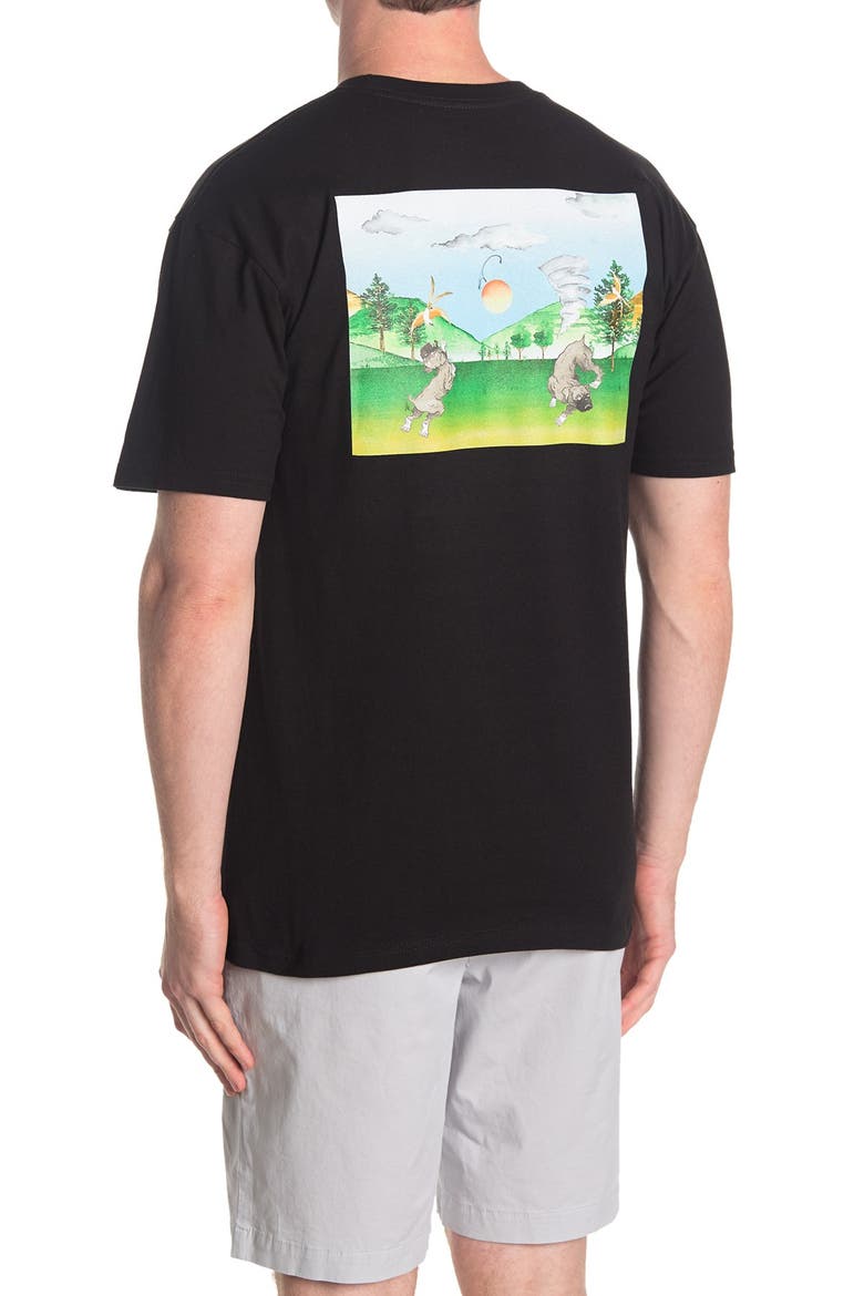 x Kyle Walke Black Crewneck Pocket T-Shirt, Alternate, color, BLACK