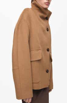 Basquiat Funnel Neck Coat