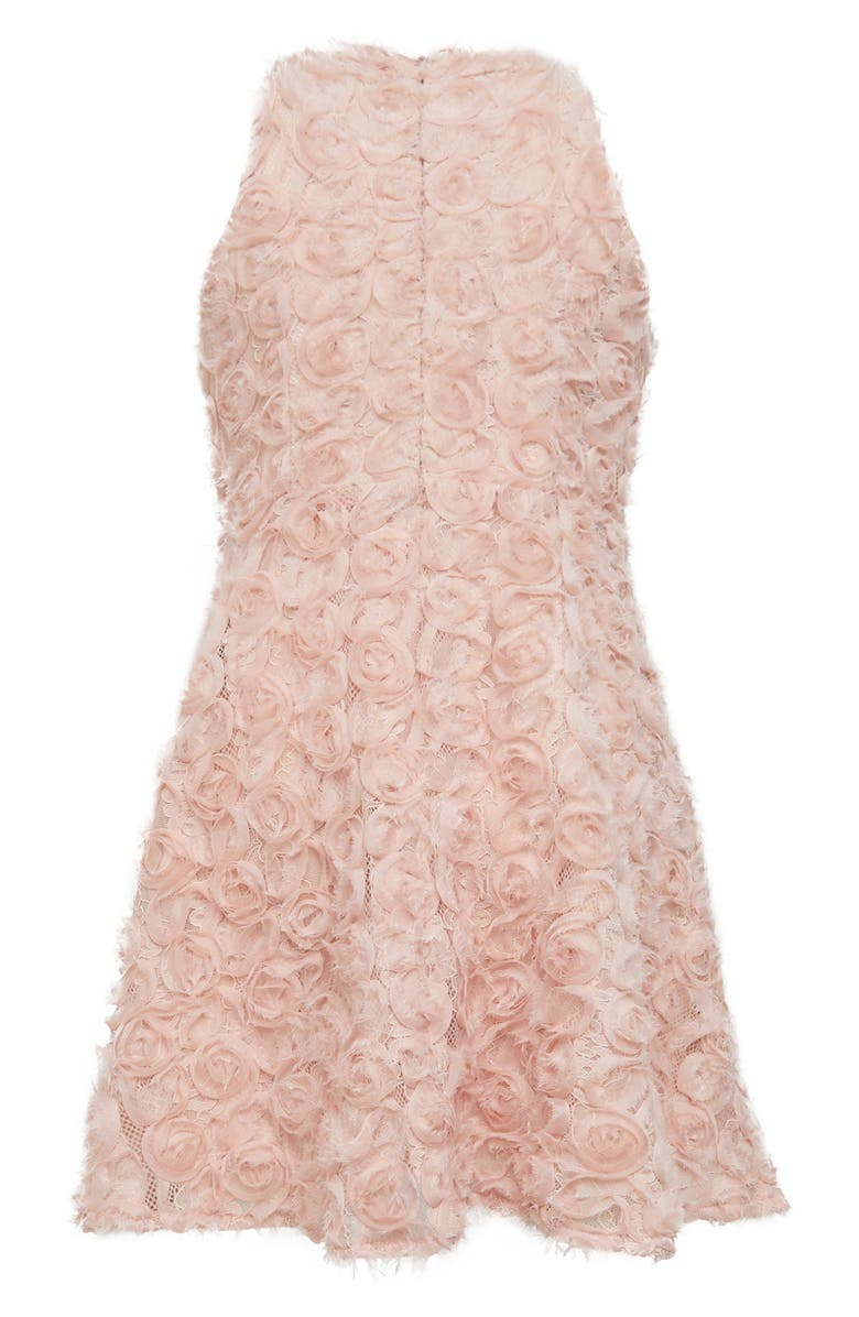 Bardot Junior Kids' Lizelle Rosette Embroidered Lace Dress, Alternate, color, 