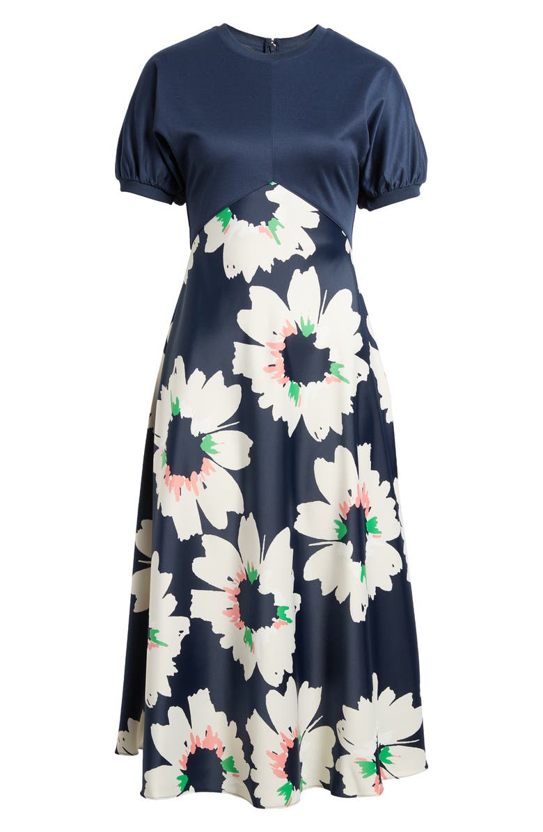 Ted Baker London Daysiah Floral Puff Sleeve Dress, Alternate, color, 