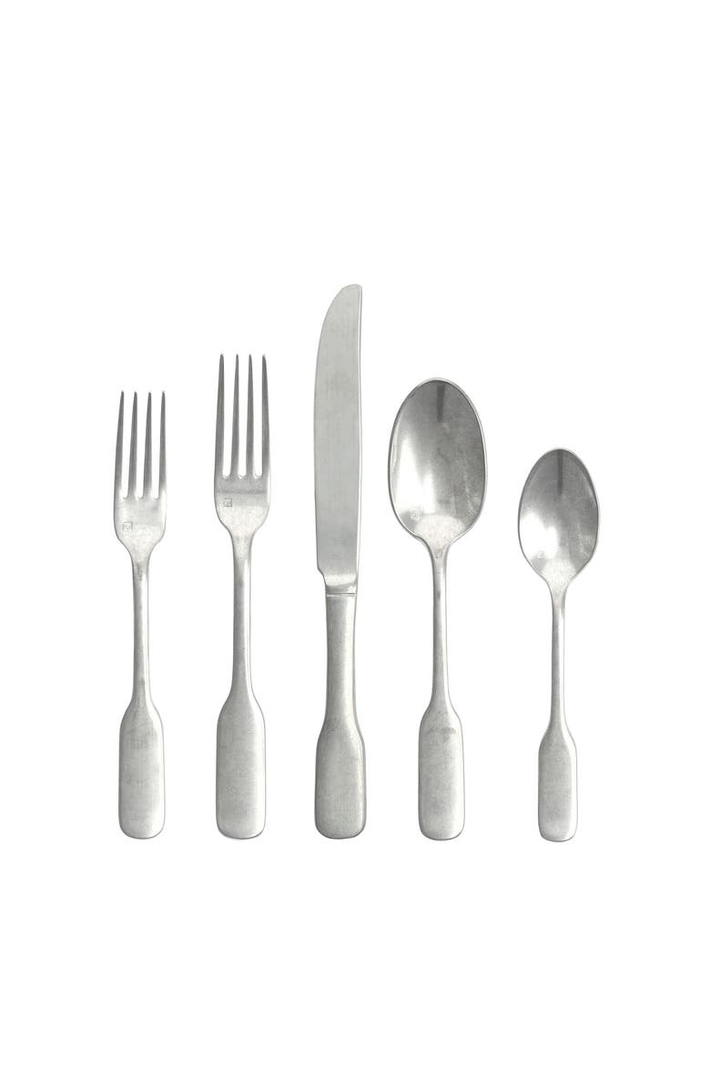Fortessa Ashton 20-Piece Place Setting, Main, color, Stainless Steel