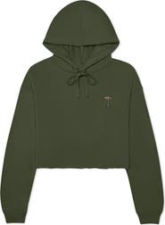 Dalix Coffee Martini Cropped Hoodie