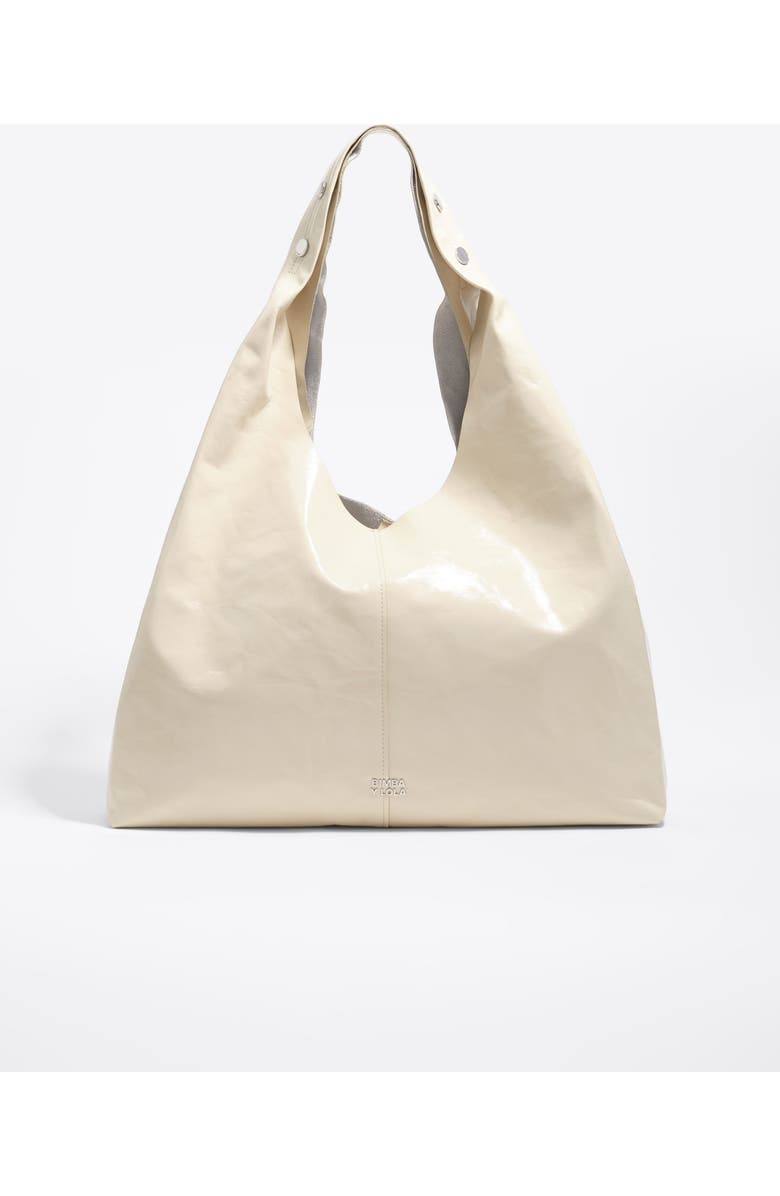 Bimba y Lola Leather Maxi Bikini Paper Bag, Main, color,