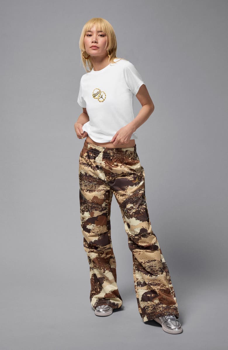 Jordan Brooklyn Puffy Graphic Tee, Alternate, color, White/ Black