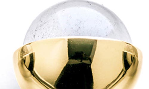 Anna New York Set Of 4 Crystal Cocktail Picks In Clear/white And Gold