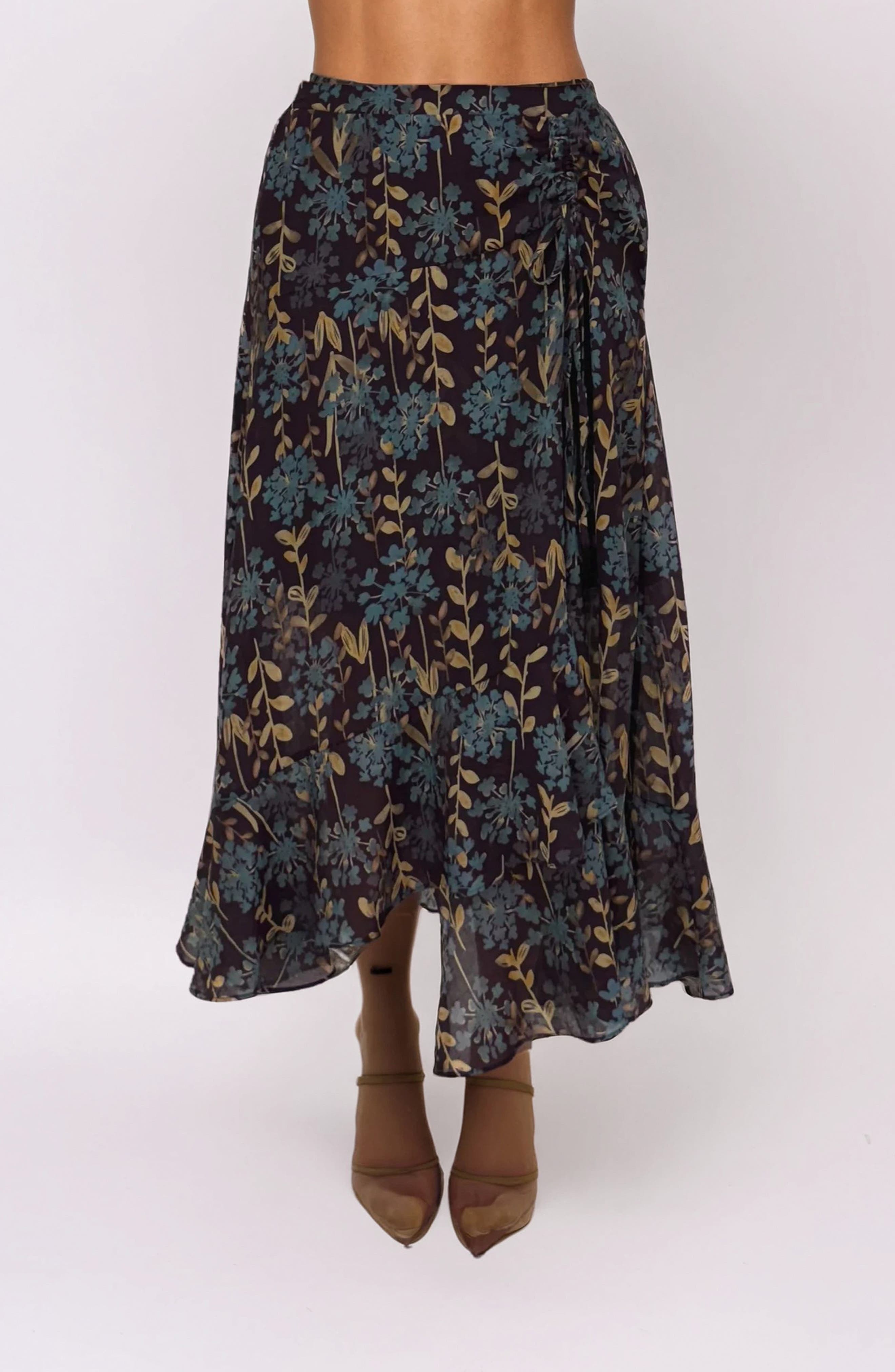 MELLODAY Organza Midi Skirt