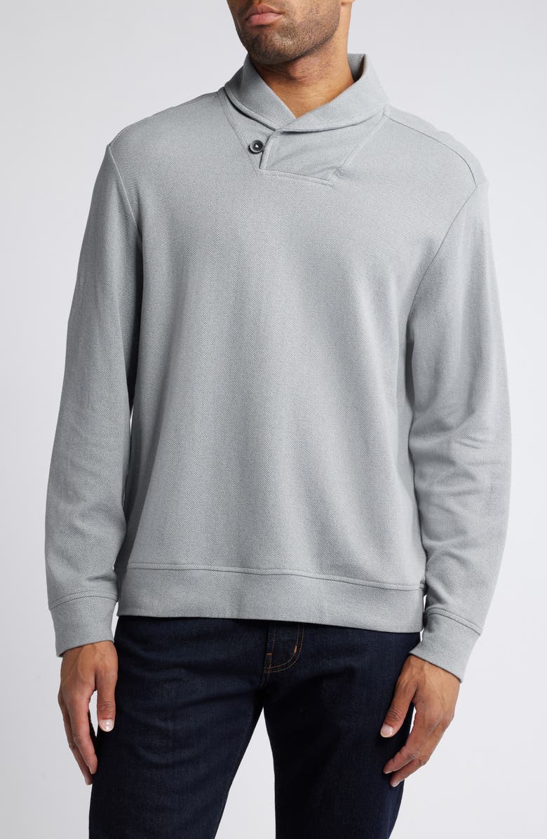 Tommy Bahama Deer Harbor Shawl Collar Cotton & Viscose Pullover, Main, color, 