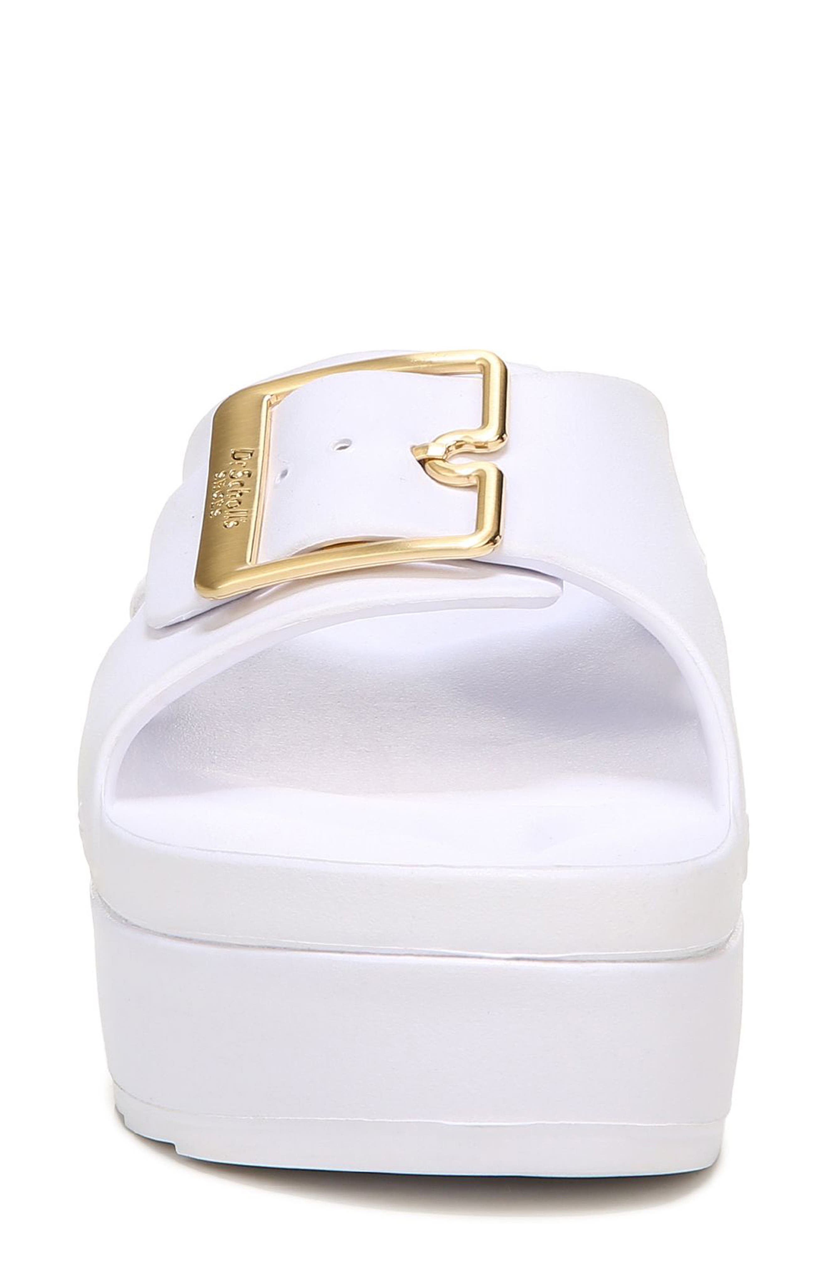 Original Goals Platform Slide Sandal, Alternate, color, WHITE