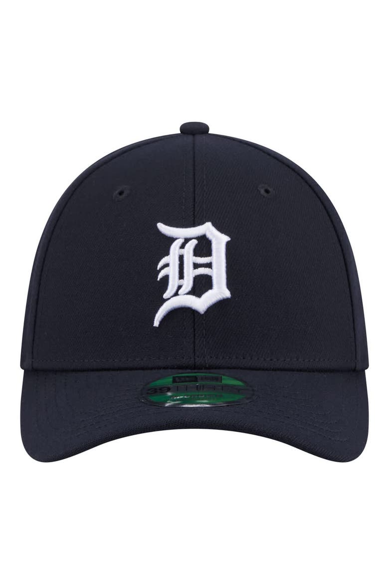 Men's New Era  Navy Detroit Tigers Player Replica 39THIRTY M-Crown Flex Hat, Alternate, color, Navy